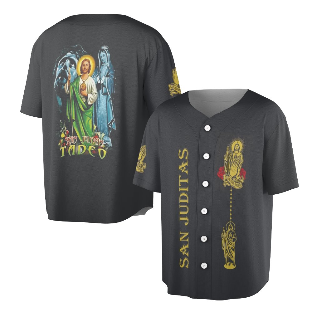Religious Saint Jude Graphic Print Shirt